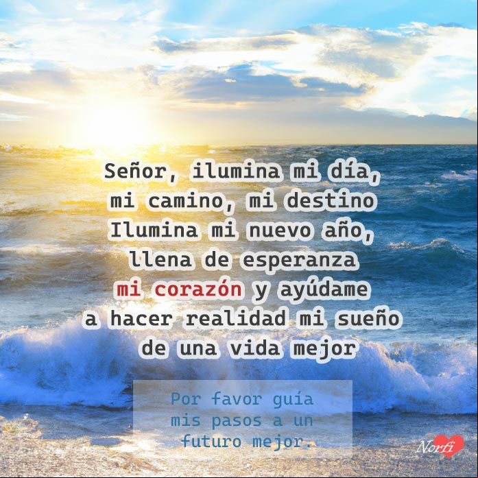 Señor, ilumina mi día, mi vida, ilumina mi nuevo año