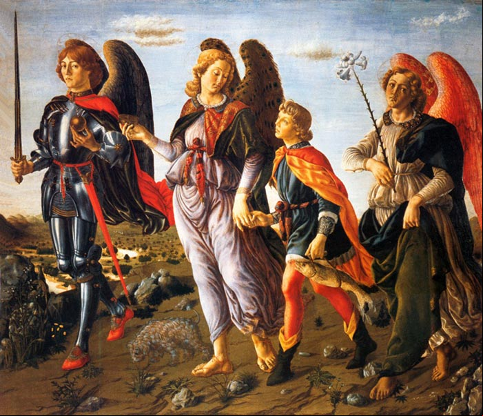 Imagen de los Santos Arcángeles: San Miguel, San Gabriel y San Rafael Imagen de los Santos Arcángeles