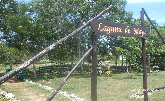 Entrada al Centro de Interpretación Ambiental de Laguna de Maya, un Refugio de Fauna en Matanzas, Cuba. La Laguna de Maya, su fauna y barrera coralina