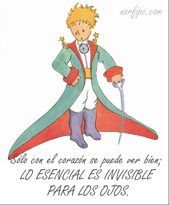 Sólo con el corazón se puede ver bien; lo esencial es invisible para los ojos. #Principito lo esencial es invisible para los ojos