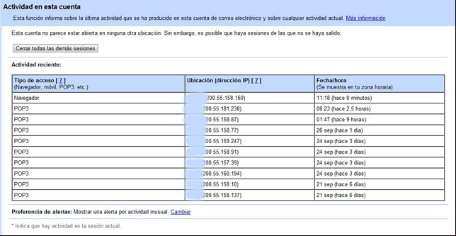 Ventana de configuracion de cuenta de Thunderbird