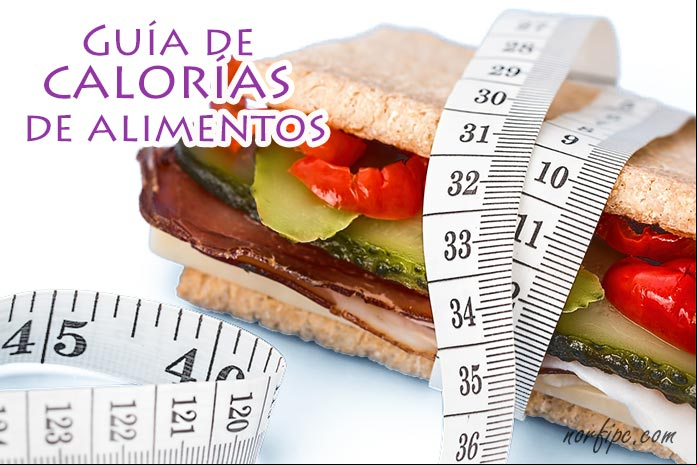 Calorías que contienen y aportan los principales alimentos