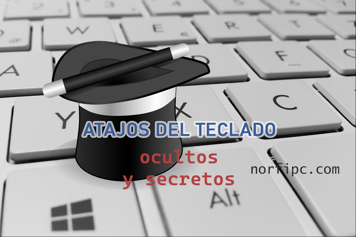 Windows, atajos del teclado ocultos y secretos Ilustracion de teclas de un teclado