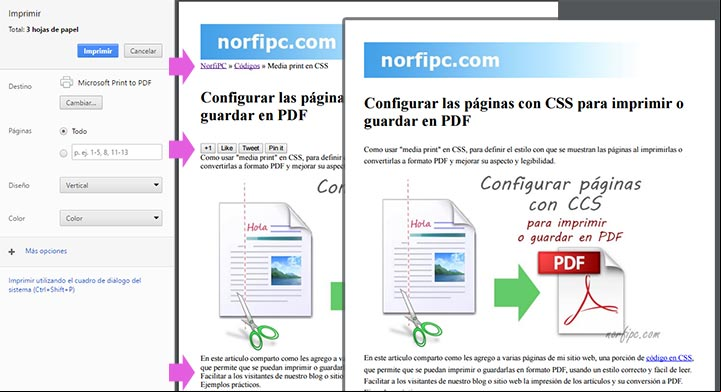 Ejemplo de la vista previa de esta misma página para imprimir