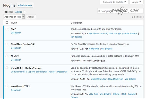 Plugins que uso en este blog de WordPress
